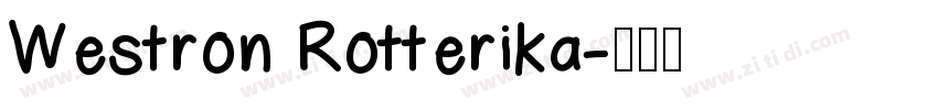 Westron Rotterika字体转换